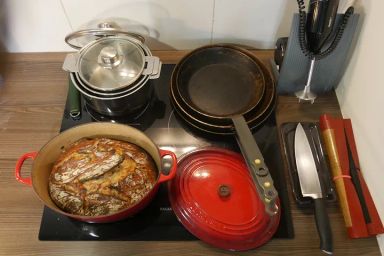 Casseroles, poêles, et l'indispensable cocotte